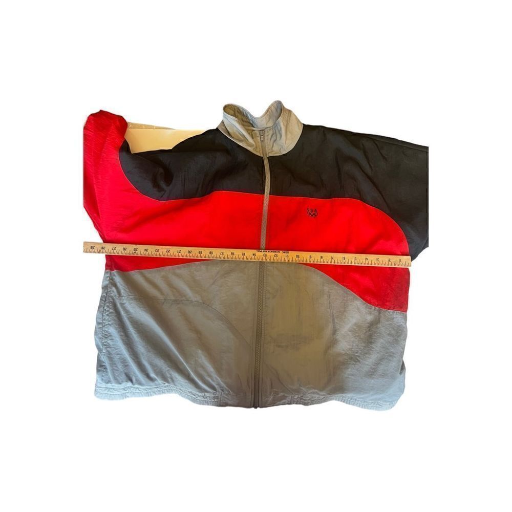 Men’s Vintage Throwback JcPenney Olympics Full Zip Nylon Windbreaker Jacket xl - Picture 6 of 11